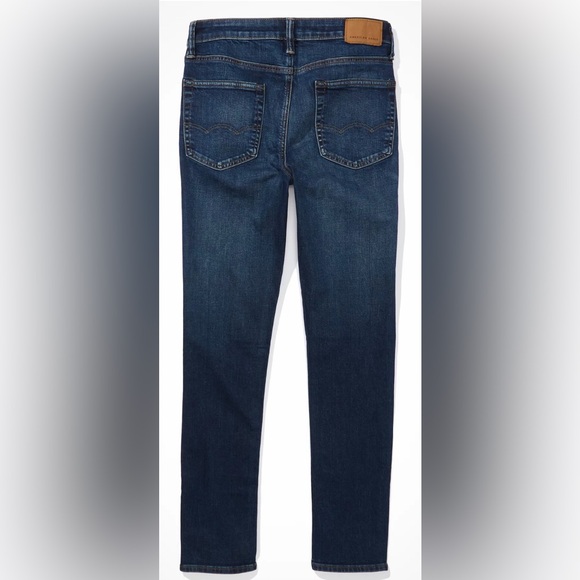 American Eagle 🦅 AirFlex+ Skinny Jean in Distressed After Midnight size 32x34 - Picture 6 of 16